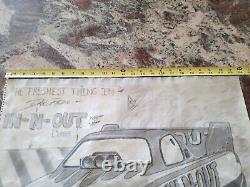 In-n-out drag racing funny car drawing super rare