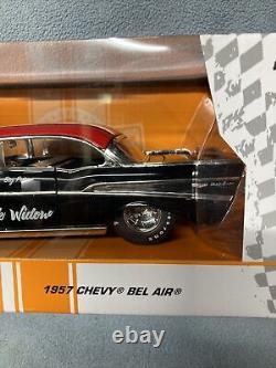 Jada Bigtime Muscle 1957 Chevy Bel Air Black Widow 124 Htf Tubbed Drag Car Rare