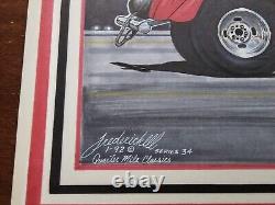 K. S. Pittman 1933 Willys Gasser Original Drawing Drag Racing Art Frederick