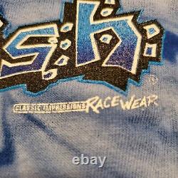 Kenny Koretsky Racing Shirt Men Tie Dye Blue Powerade Nitro Fish Y2K Drag Racing