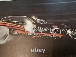 Kenny Youngblood SIGNED Art Litho Black Magic Funny Car 1976 Speed Experience