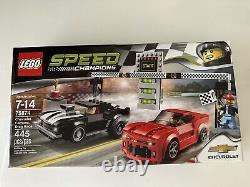 LEGO 75874 Speed Champions Chevrolet Camaro Drag Race Race-Ready Buildable Cars
