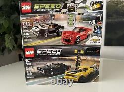 LEGO SPEED CHAMPIONS Camaro Drag Race 75874 Dodge Challenger & Charger 75893