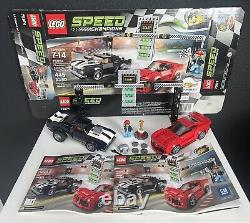 LEGO SPEED CHAMPIONS Chevrolet Camaro Drag Race 75874 COMPLETE Box Instructions