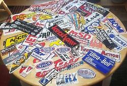 Lot of 85+ Vintage NHRA Drag Racing Car Truck & Bike Decals & Patches