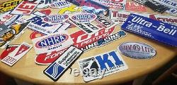 Lot of 85+ Vintage NHRA Drag Racing Car Truck & Bike Decals & Patches