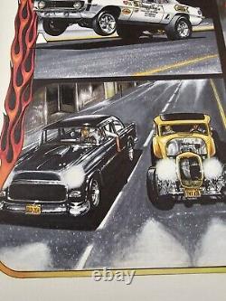 MY HOT ROD GENERATION Original Art Artwork By T. Frederick Drag Racing HOT RODS