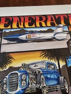 MY HOT ROD GENERATION Original Art Artwork By T. Frederick Drag Racing HOT RODS