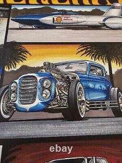 MY HOT ROD GENERATION Original Art Artwork By T. Frederick Drag Racing HOT RODS