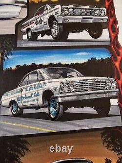 MY HOT ROD GENERATION Original Art Artwork By T. Frederick Drag Racing HOT RODS