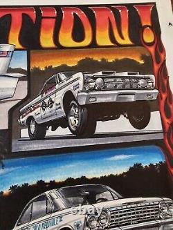 MY HOT ROD GENERATION Original Art Artwork By T. Frederick Drag Racing HOT RODS