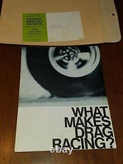 Mercury Drag Racing ORIGINAL BROCHURE Mailing Envelope B13