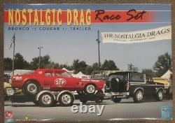 Model King AMT Drag Race Set Bronco Cougar Trailer Plastic Model Kit # 21713