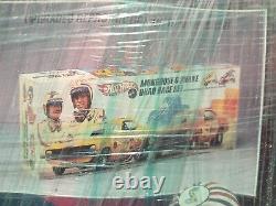 Mongoose & Snake Drag Race Set Funny Cars Hot Wheels 25th Anniv 1993 Box Wear