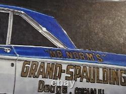 Mr. Norm's Grand Spalding Dodge 1965 Coronet Original Art Drag Racing Frederick