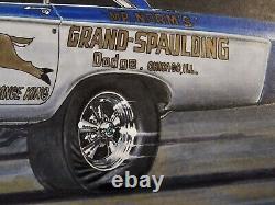 Mr. Norm's Grand Spalding Dodge 1965 Coronet Original Art Drag Racing Frederick