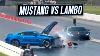Mustang Nearly Takes Out Lamborghini 200mph Races And More Tx2k23 Day 1