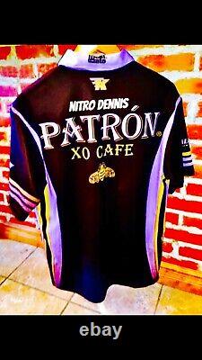 NHRA Alexis Dejoria NITRO Crew KALITTA Patron FUNNY CAR Crew Shirt LARGE Rare