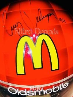 NHRA Cruz Pedregon RACE WORN HELMET Funny Car NITRO Rare DRAG RACING McDonalds