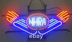 NHRA Drag Racing Car 20x12 Neon Light Sign Lamp Beer Bar Wall Decor Club Open