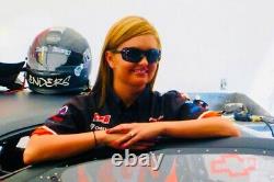 NHRA Erica Enders RACE WORN Crew Shirt RARE Jersey PRO STOCK CAR Drag Racing