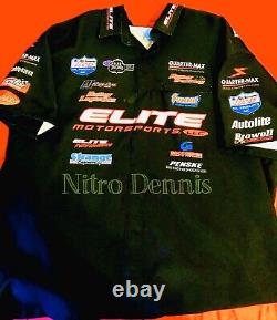NHRA Erica Enders RACE WORN Crew Shirt RARE Jersey PRO STOCK Drag Racing ELITE