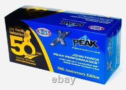 NHRA JOHN FORCE 124 Diecast PEAK 50th Anniversary Funny Car NITRO Drag Racing
