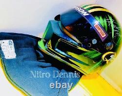 NHRA Tony Pedregon RACE WORN Used HELMET Funny Car NITRO Rare DRAG RACING Signed
