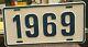 Nos 1969 Dealer License Plate Chevy Ford Dodge Plymouth Camaro Pace Car Mustang