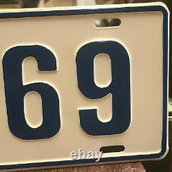 NOS 1969 Dealer License Plate Chevy Ford Dodge Plymouth Camaro Pace Car Mustang