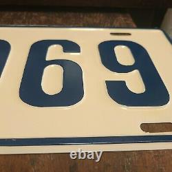 NOS 1969 Dealer License Plate Chevy Ford Dodge Plymouth Camaro Pace Car Mustang