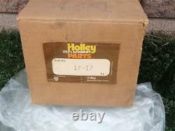 NOS Holley Dominator Carburetor 6 Inch Velocity Stacks 17-17 New In Box AWESOME