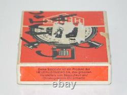 NOS Vtg Fisher Heuer Stop Watch Rally Sports Car Drag Racing Swiss Timer Box Tag