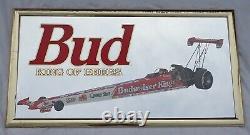 New Old Never Hung Budweiser Bud King Drag Racing Car Beer Bar Mirror Nhra