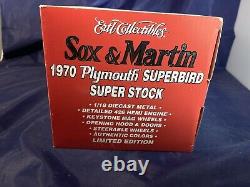 New in Box Lmtd Edition Sox & Martin 1970 Plymouth Superbird #1 in series 118