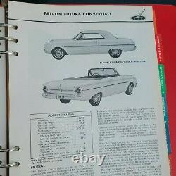 Original 1963 Ford Dealer Facts Book Fairlane Galaxie Falcon Van Thunderbird