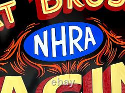 Personalized HAND PAINTED Sign NHRA Drag Racing Race Car Garage Shop Collectible