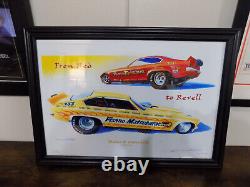 Pisano Matusbara Funny Car Drag Race Vega Art Print David Carl Peters Numbered