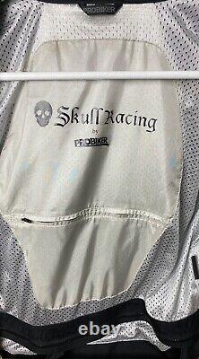 Probiker Skull Racing Men's Colorblock Drag Racing Jacket Size XXL