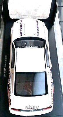 RARE 1/18 AUTOart Ford Mustang Cobra Jet 2009 White with Livery Drag Race Car