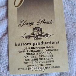 RARE George Barris King of Kustoms Signed Business Check Plus Two Business Cards