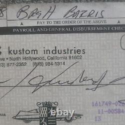 RARE George Barris King of Kustoms Signed Business Check Plus Two Cool Extras