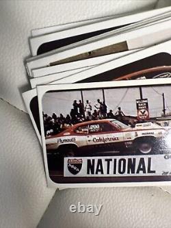 Rare Full Set 70 Cards 1972 FLEER DRAG NATIONALS AHRA Racing Race Cars