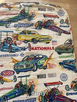 Rare Hard To Find 70's NHRA Drag Racing GATORNATIONALS Sleeping Bag Colorful Car