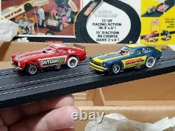 Rare Old Vintage 1976 Tyco Ho Pro Drag Racing Funny Cars Slot Car Race Set #8207