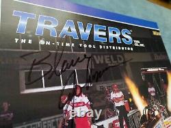 Rare Signed Autographed Blaine Johnson RIP Photo NHRA Travers Car Drag Racing