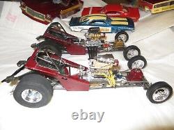 Revel 1/16 scale funny cars 5 and 1/25 scale charger funny cars used and 2 1/16