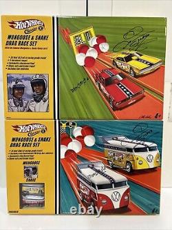 SIGNED Snake and Mongoose Hot Wheels Classics Drag Race Sets (2 Sets)