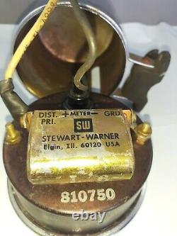 STEWART WARNER 10 000 RPM Tachometer 810750 Vintage hotrod Rat Rod drag race car