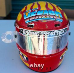 Simpson Custom Painted Flames Drag Sprint Car Racing Motorcycle Helmet Venard